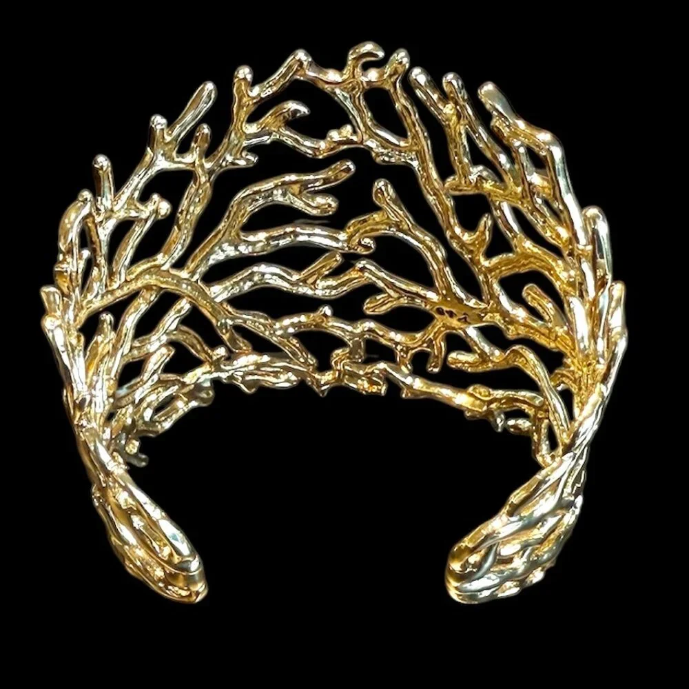 Chloe + Isabel Gold Coral Branch Cuff - Picture 2 of 3